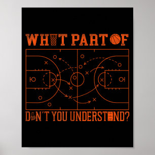 Basketball Bball Welchen Teil Verstehst Du Nicht Poster