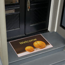 Basketball-Begrüßung mit zwei Basketballbällen in 