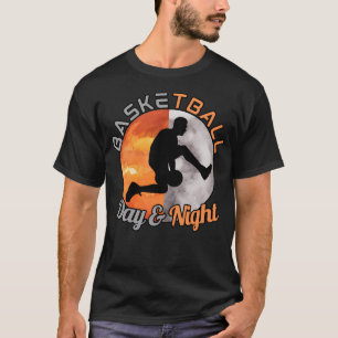 Basketball bei Tag Basketball bei Nacht Basketball T-Shirt