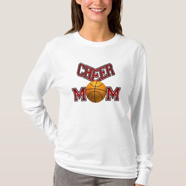 Basketball-Beifall-Mama T-Shirt (Vorderseite)