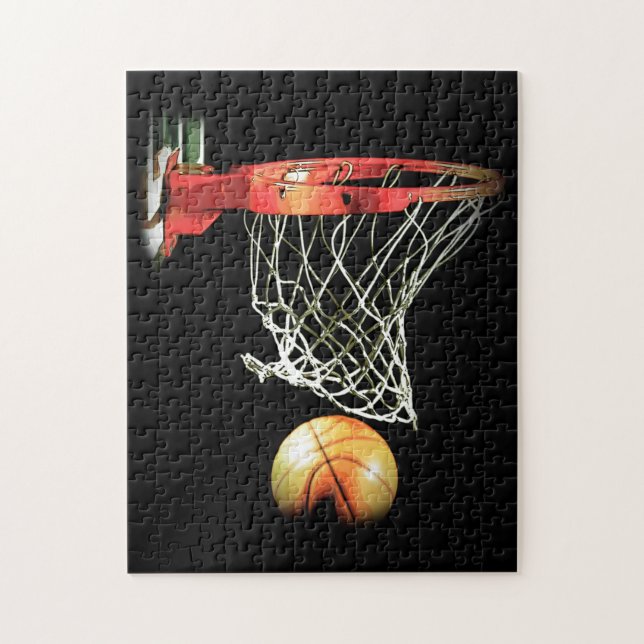 Basketball - Beliebte Sportart Puzzle (Vertikal)