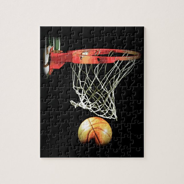 Basketball - Beliebte Sportart Puzzle (Vertikal)
