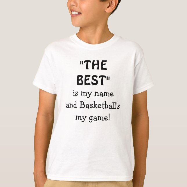 Basketball Bestes Sportangebot Zitat T-Shirt (Vorderseite)