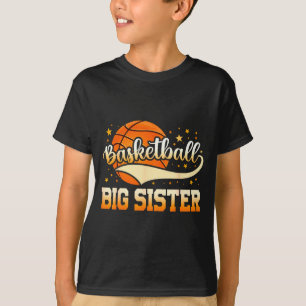 Basketball Big Sister Kunstwerk T-Shirt