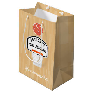 Basketball Birthday Party Gast Vielen Dank Mittlere Geschenktüte