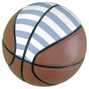 Basketball Blau-Weiß-Streifen