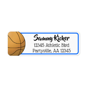 Basketball Blue & Black Address