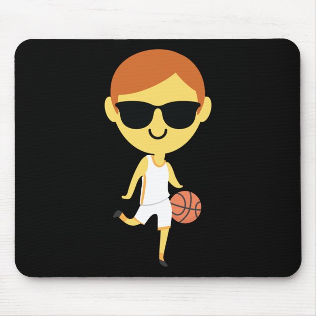 Basketball Boy Emoji 1 Mousepad (Vorne)