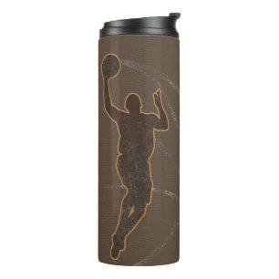Basketball Boy Jump Shot Custom Thermosbecher