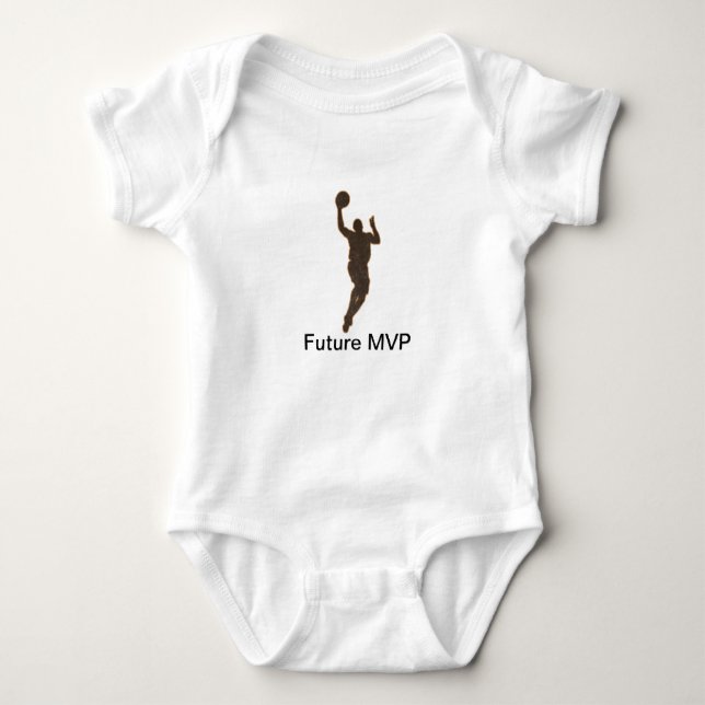 Basketball Boy MVP Romper Bodysuit Baby Strampler (Vorderseite)