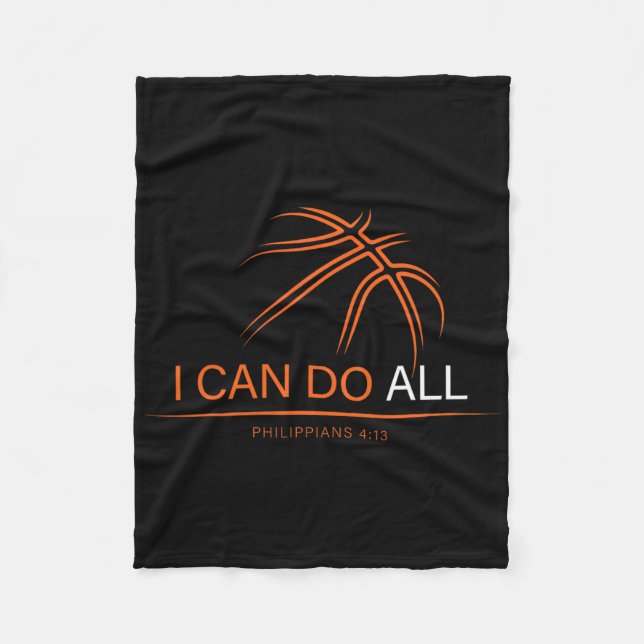 Basketball Boys Damen Männer Mädchen Geschenke Chr Fleecedecke (Vorderseite)