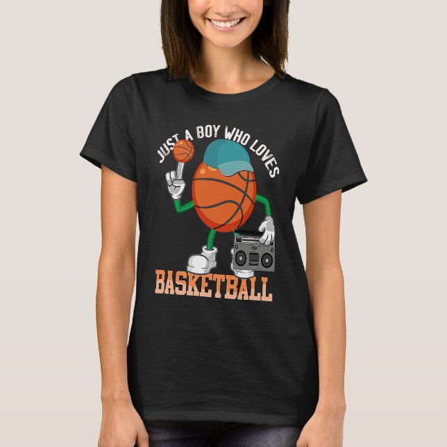 Basketball  Boys Men Team Fan Player Coach T-Shirt (Vorderseite)