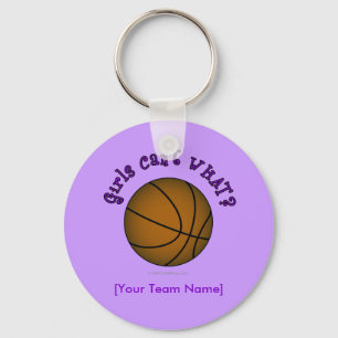Basketball - braun/Lila Schlüsselanhänger
