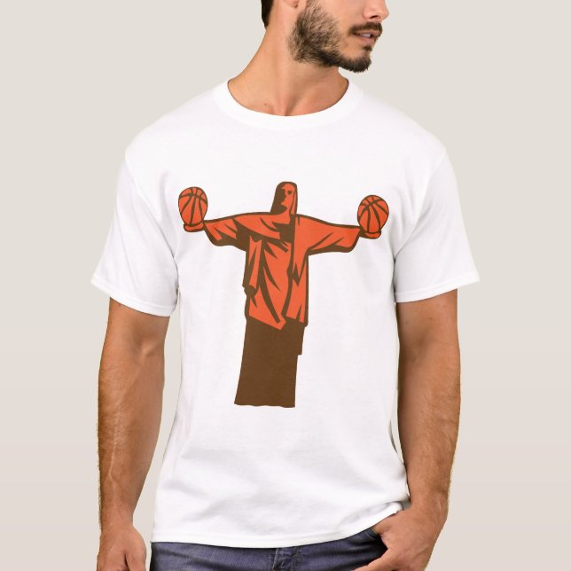 Basketball — Bresil Rio Janeiro Christ Redemp T-Shirt (Vorderseite)