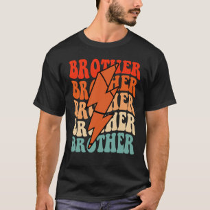 Basketball Brother Retro Groovy Blitzschlag T-Shirt