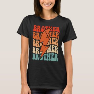 Basketball Brother Retro Groovy Blitzschlag T-Shirt