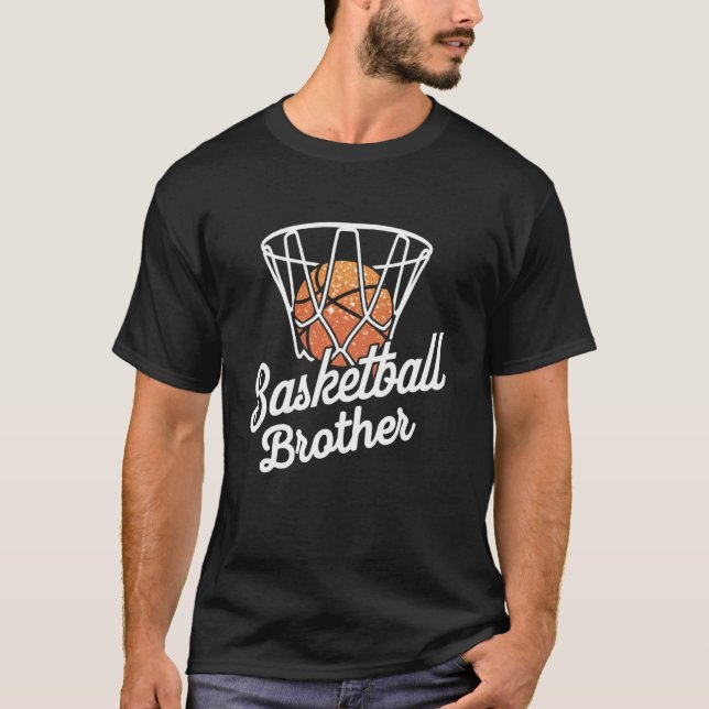 Basketball Bruder Mutter Basketball Korb Mütter  T-Shirt (Vorderseite)