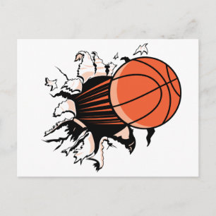 Basketball Burst Postkarte