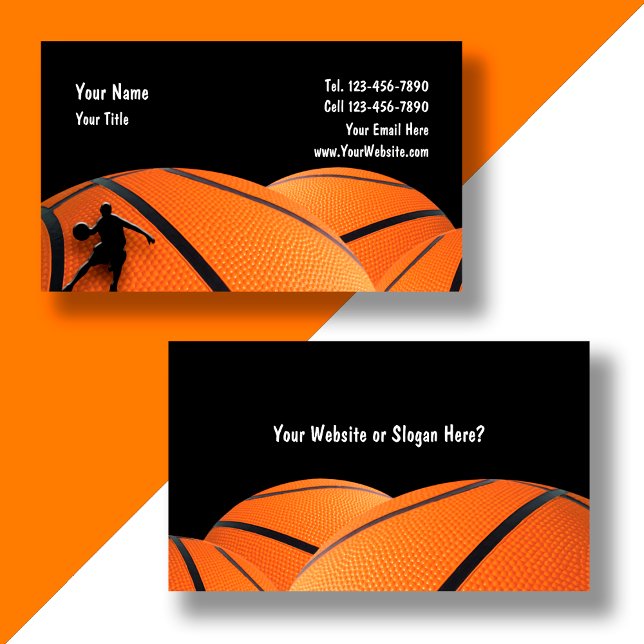 Basketball Business Cards Visitenkarte (Von Creator hochgeladen)