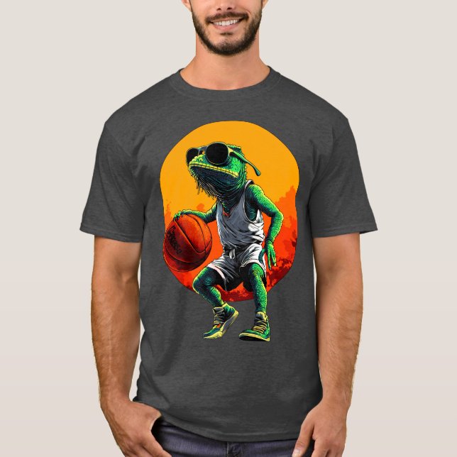 Basketball Chameleons T - Shirt (Vorderseite)
