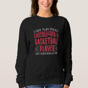 Basketball Cheer Graphics Girls Cheerleader Sweatshirt