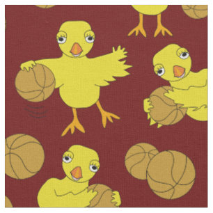 Basketball Chick Muster Stoff