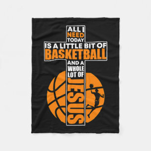 Basketball Christlich Cross Fleecedecke
