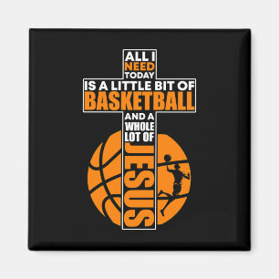 Basketball Christlich Cross Magnet