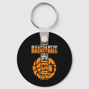 Basketball Christlich Cross Schlüsselanhänger