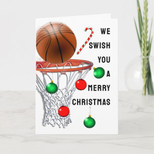 Basketball Christmas Card Feiertagskarte