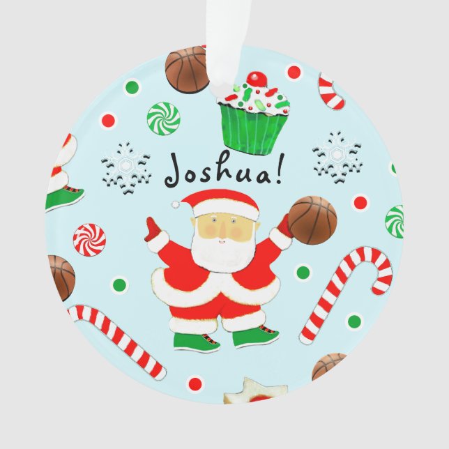 Basketball Christmas Collectif Ornament (Vorderseite)
