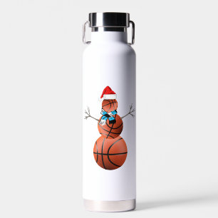 Basketball Christmas Snowman Trinkflasche