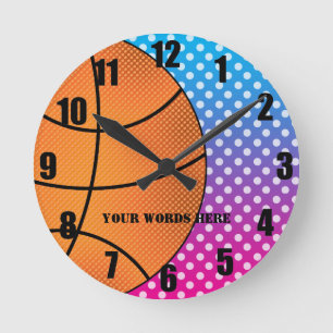 Basketball clock runde wanduhr