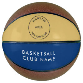 Basketball Club Name Logo Blau Gold oder Farbe