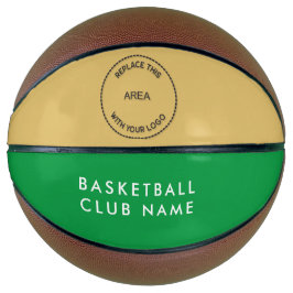 Basketball Club Name Logo Grün Gold oder Farbe