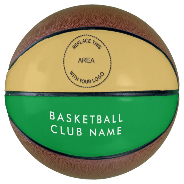 Basketball Club Name Logo Grün Gold oder Farbe (Vorderseite)