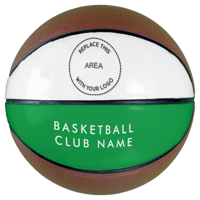 Basketball Club Name Logo Grün weiß oder Farbe (Vorderseite)