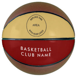Basketball Club Name Logo Maroon Gold oder Farbe