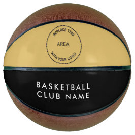 Basketball Club Name Logo Schwarz Gold oder Farbe