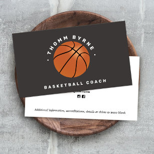 Basketball Coach Business Card Visitenkarte