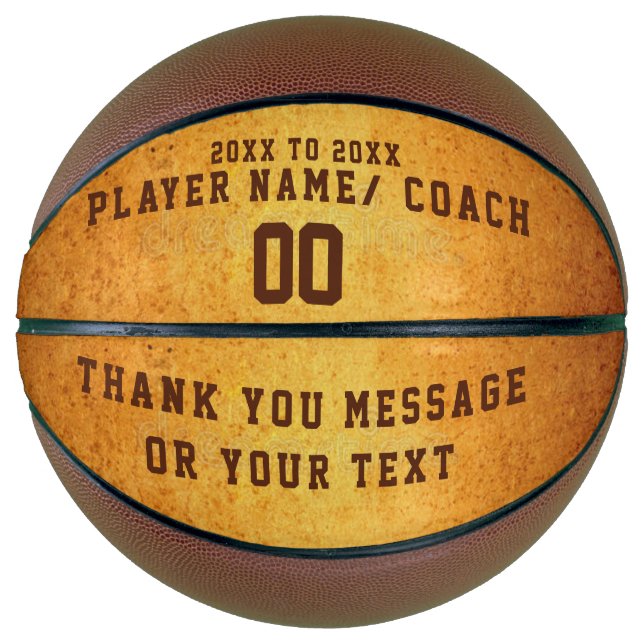 BASKETBALL COACH CUSTOMIZE Retro Vintag (Vorderseite)