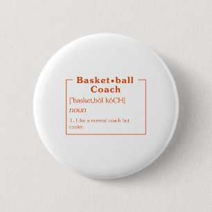 Basketball-Coach Definition Basketball Shirt Baske Button