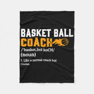 Basketball-Coach Definition Geschenk Spaß Basketba Fleecedecke
