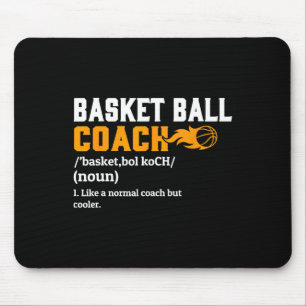 Basketball-Coach Definition Geschenk Spaß Basketba Mousepad