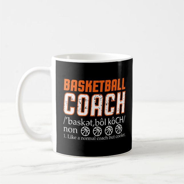 Basketball Coach Dictionary Sport Men Women Kids Kaffeetasse (Links)