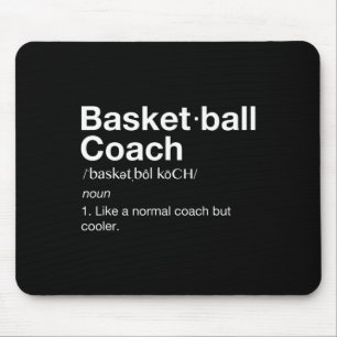 Basketball-Coach Geschenk Spaß Basketball Definiti Mousepad