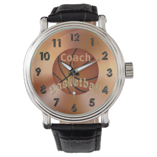 Basketball Coach Geschenkideen Männer PERSONALISIE Armbanduhr