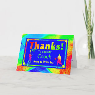 Basketball Coach Star Danke Karte