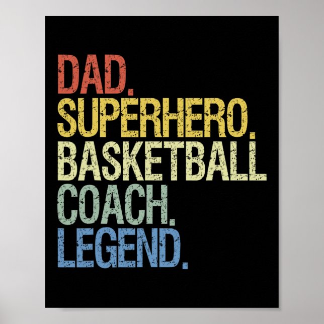 Basketball Coach Vater Poster (Vorne)