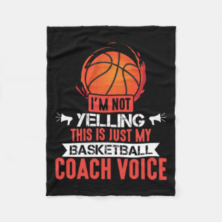 Basketball Coach Voice Fleecedecke